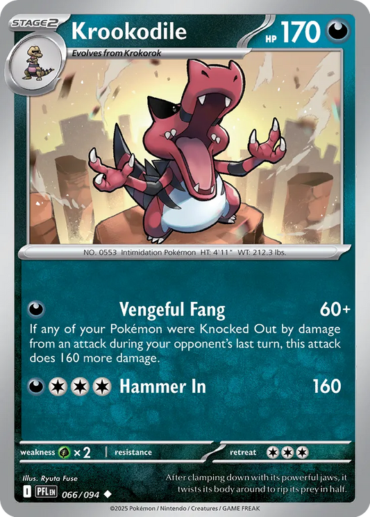Krookodile - 066/094 - Uncommon