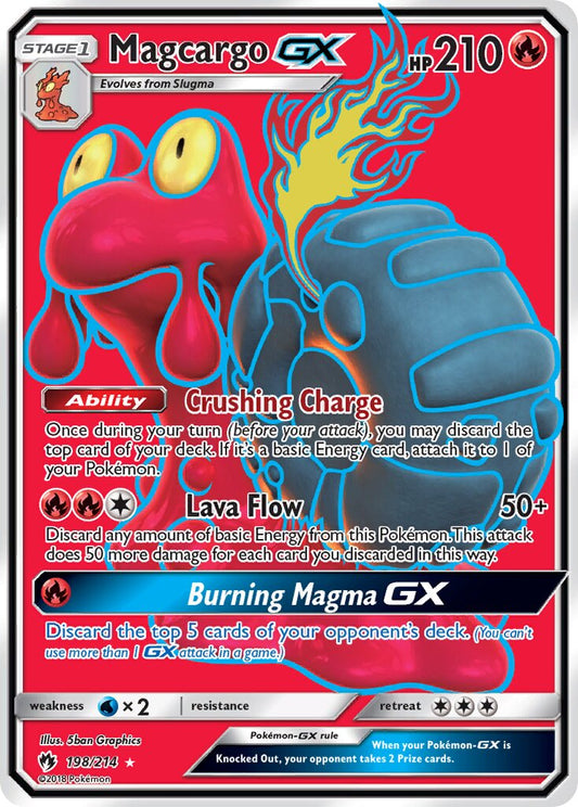 Magcargo-GX - 198/214 - Rare Ultra