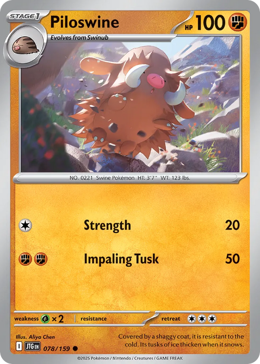 Piloswine - 078/159 - Common