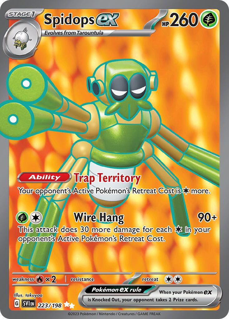 Spidops ex - 223/198 - Ultra Rare