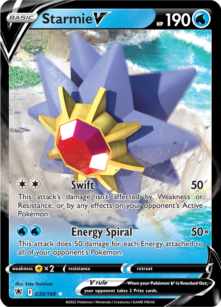 Starmie V - 030/189 - Ultra Rare (Español)