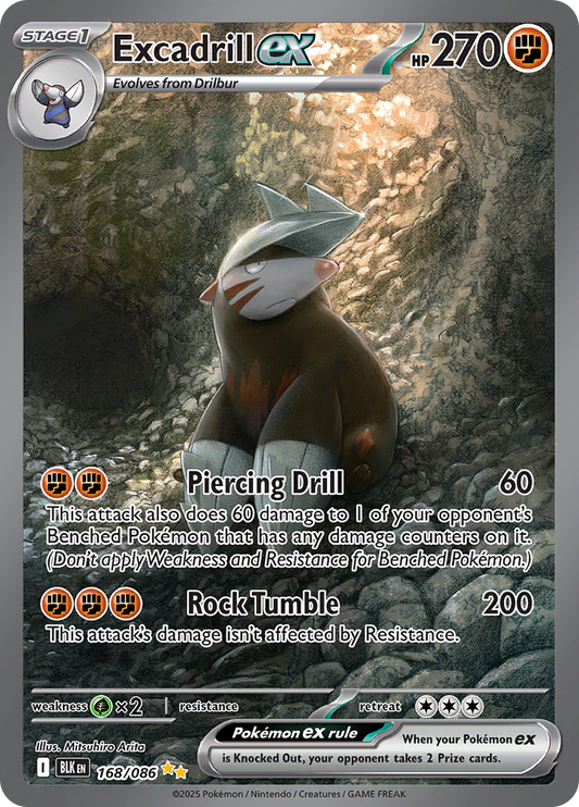 Excadrill ex - 168/086 - Special Illustration Rare