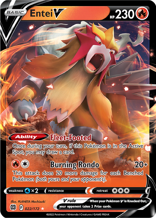 Entei V - 022/172 - Ultra Rare