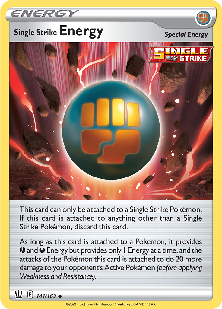 Single Strike Energy - 141/163 - Uncommon (Español)