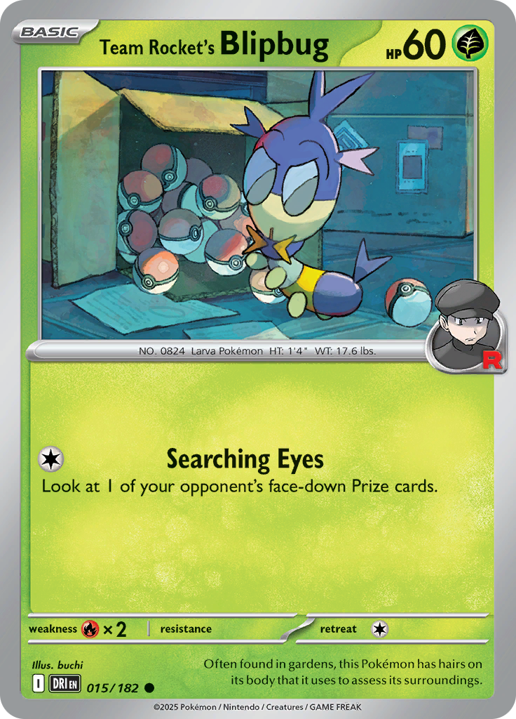 Team Rocket's Blipbug - 015/182 - Common (Español LA)