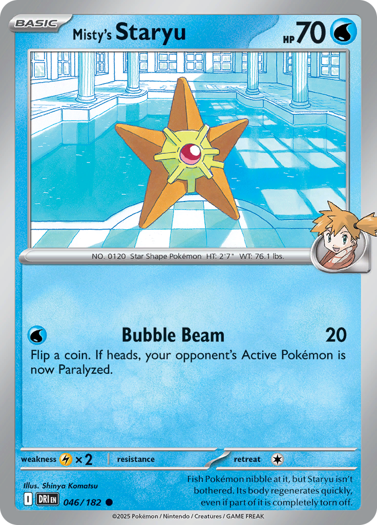 Misty's Staryu - 046/182 - Common