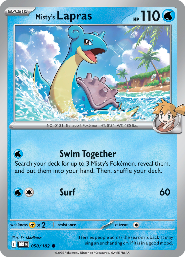 Misty's Lapras - 050/182 - Common (Español LA)