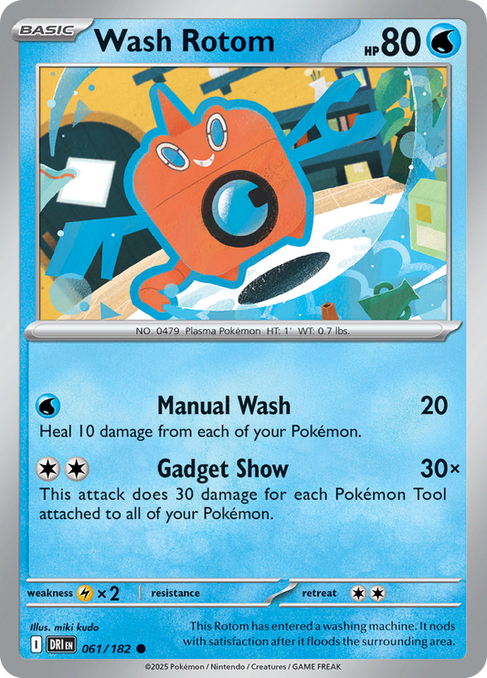 Wash Rotom - 061/182 - Common (Español LA)