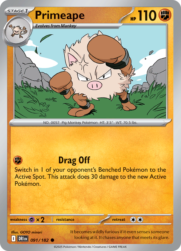 Primeape - 091/182 - Common