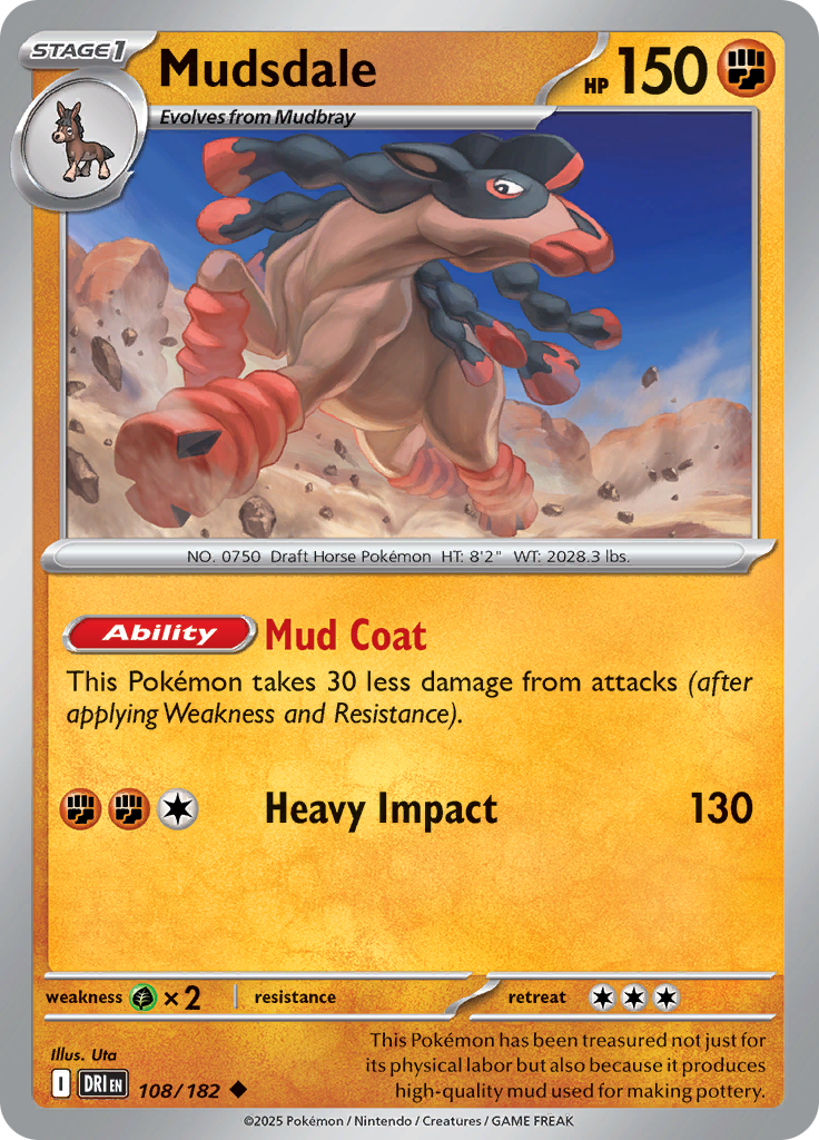 Mudsdale - 108/182 - Uncommon (Español LA)