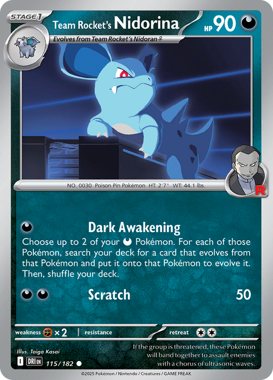 Team Rocket's Nidorina - 115/182 - Common (Español LA)