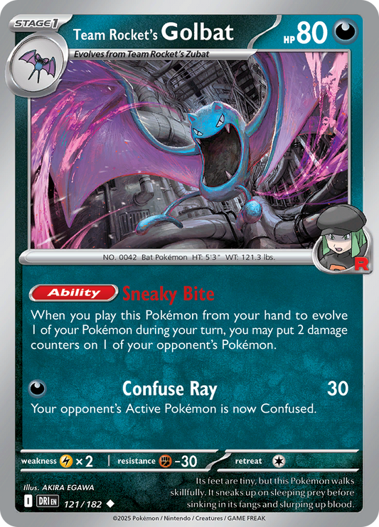 Team Rocket's Golbat - 121/182 - Uncommon