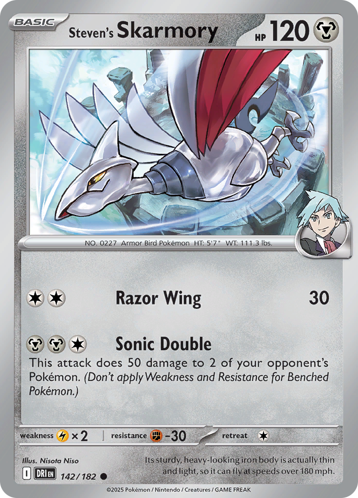 Steven's Skarmory - 142/182 - Common (Español LA)