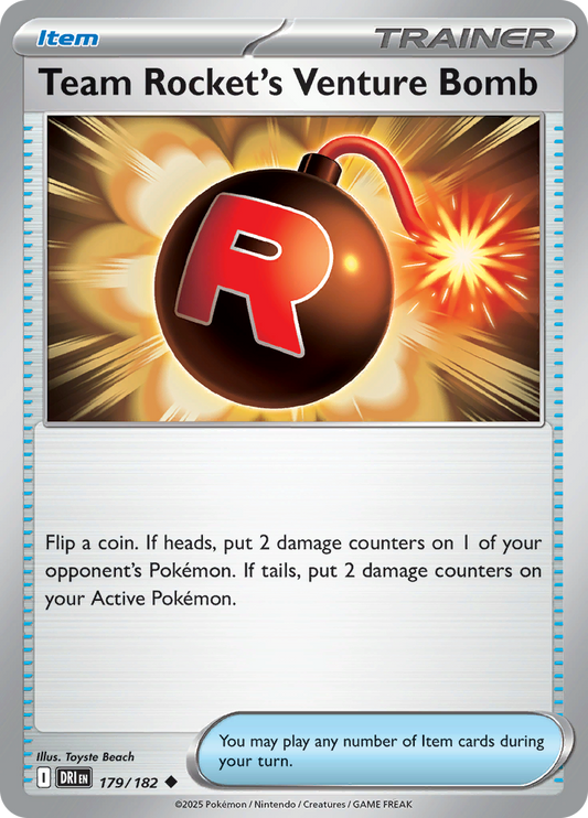 Team Rocket's Venture Bomb - 179/182 - Uncommon (Español LA)