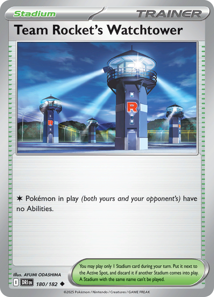 Team Rocket's Watchtower - 180/182 - Uncommon (Español LA)