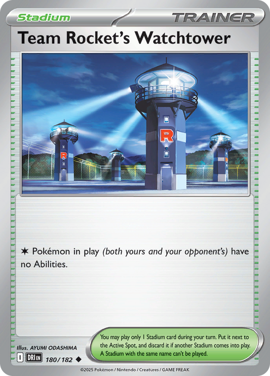 Team Rocket's Watchtower - 180/182 - Uncommon (Español LA)