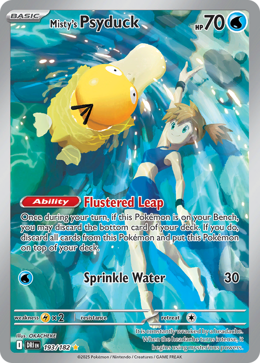 Misty's Psyduck - 193/182 - Illustration Rare