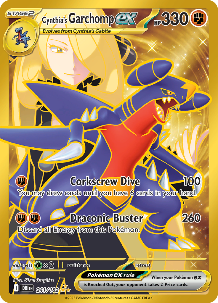 Cynthia's Garchomp ex - 241/182 - Hyper Rare