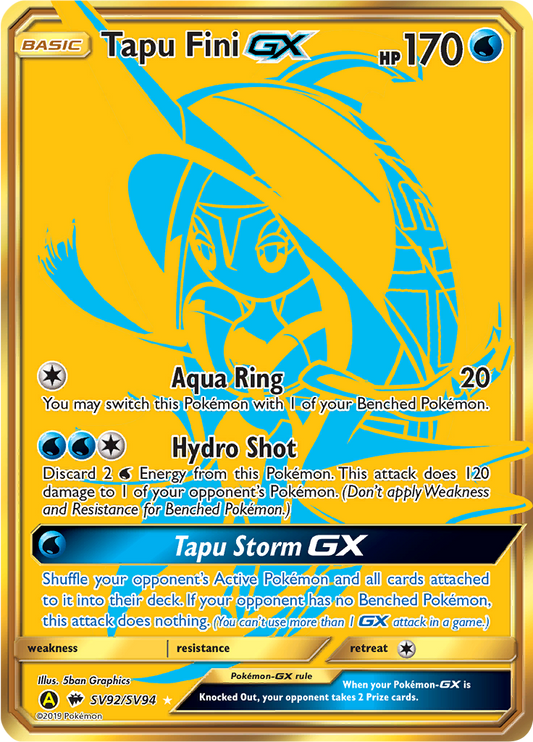 Tapu Fini-GX - SV92/SV94 - Secret Rare