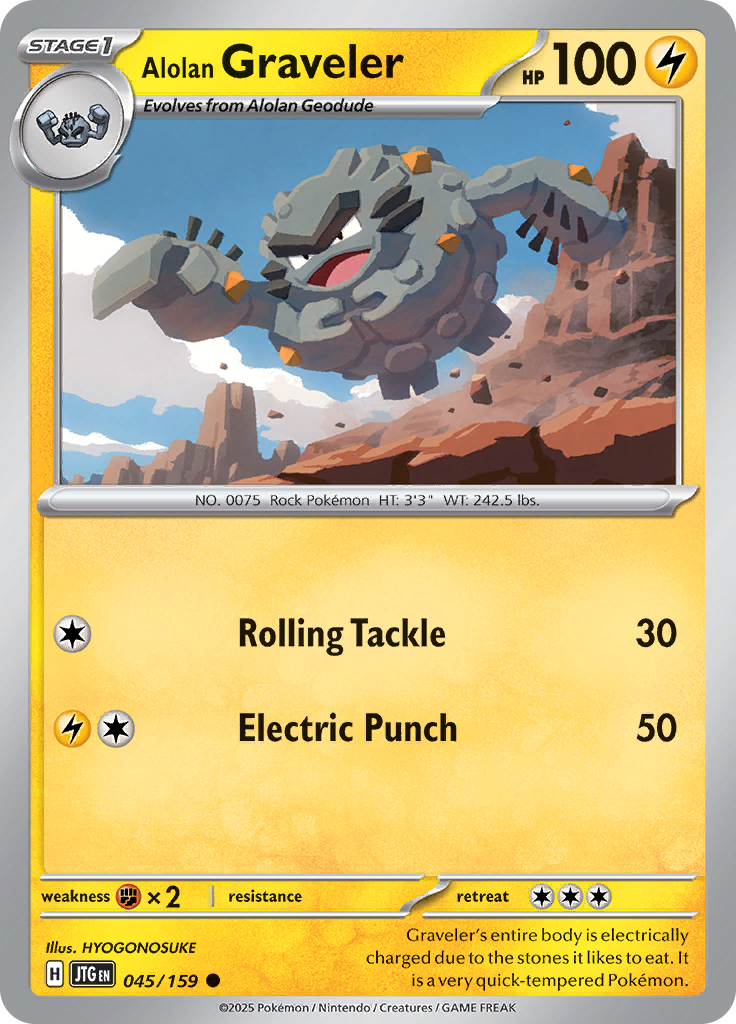 Alolan Graveler - 045/159 - Common