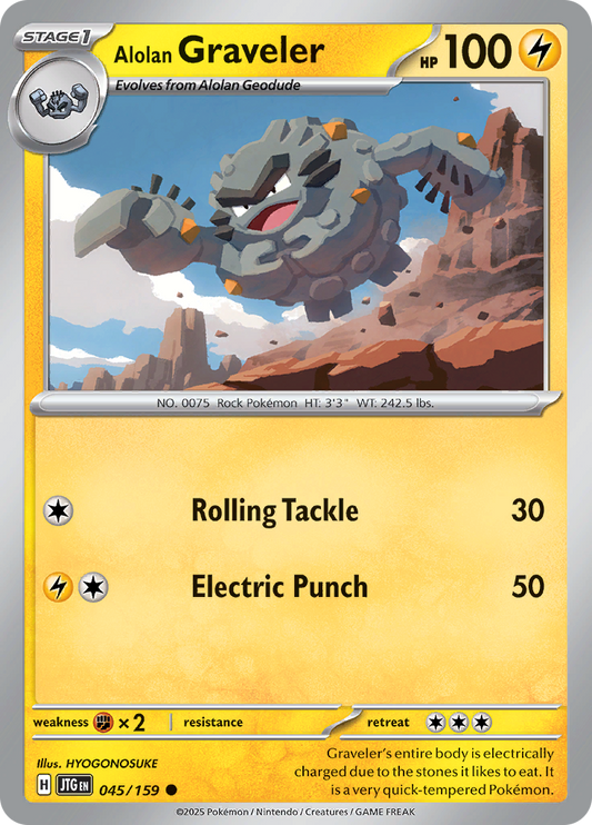 Alolan Graveler - 045/159 - Common