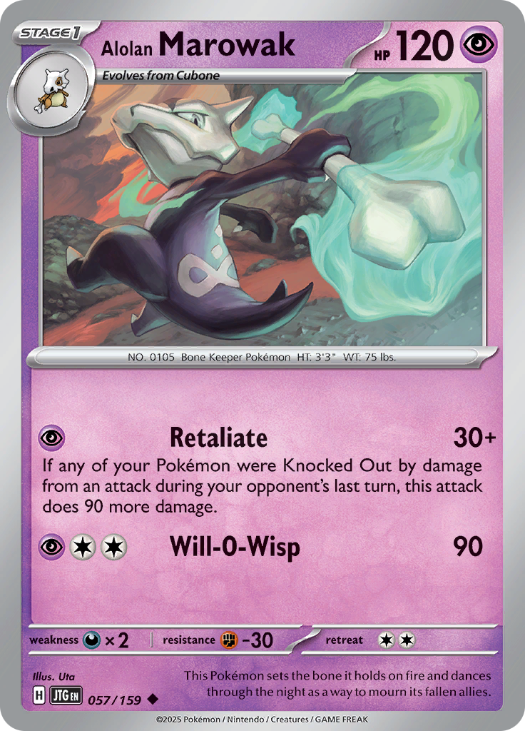 Alolan Marowak - 057/159 - Uncommon (Español LA)