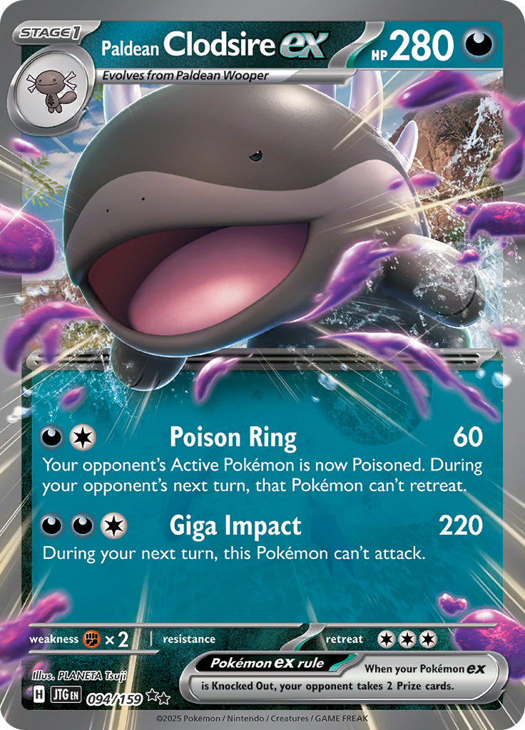 Paldean Clodsire ex - 094/159 - Ultra Rare