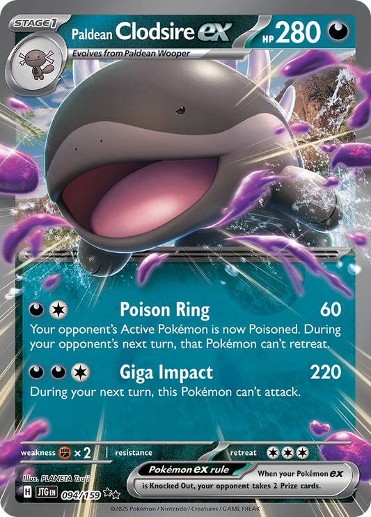 Paldean Clodsire ex - 094/159 - Ultra Rare
