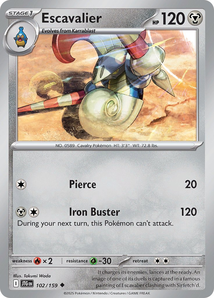 Escavalier - 102/159 - Uncommon