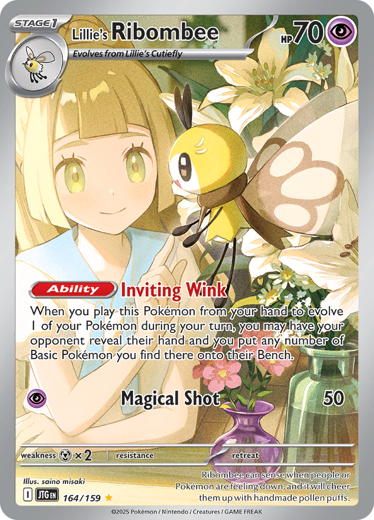 Lillie's Ribombee - 164/159 - Illustration Rare