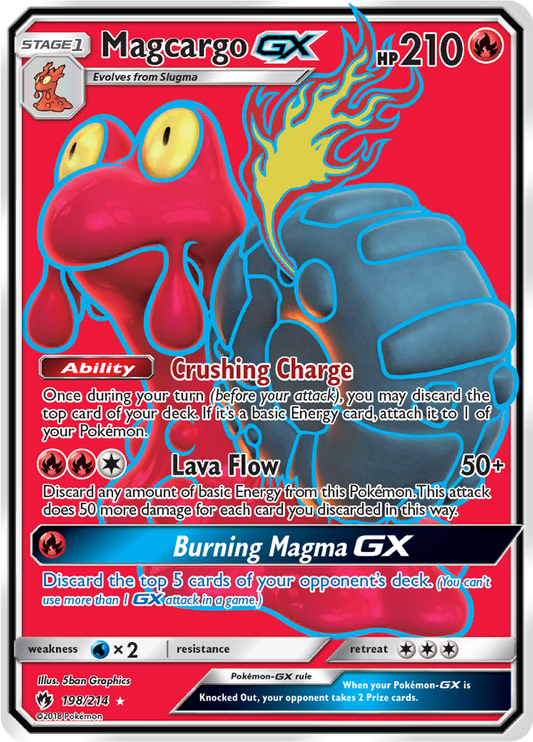 Magcargo GX - 198/214 - Full Art Ultra Rare (Español)