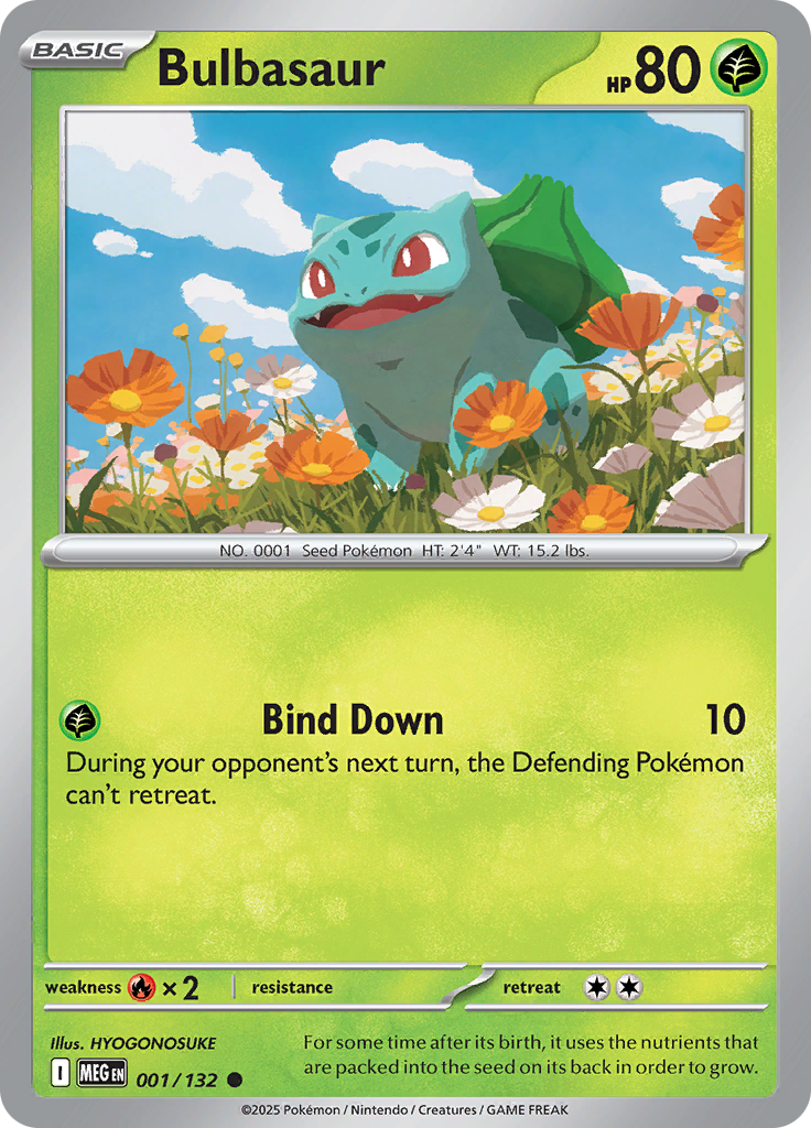 Bulbasaur - 001/132 - Common Reverse Holo (Español LA)