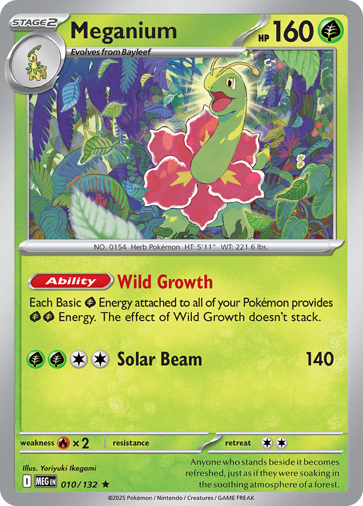 Meganium - 010/132 - Holo Rare