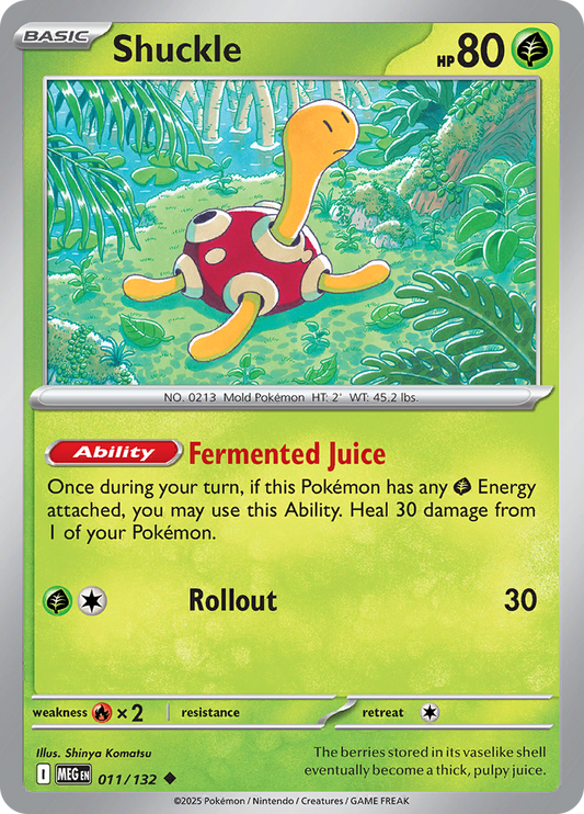 Shuckle - 011/132 - Uncommon Reverse Holo (Español LA)