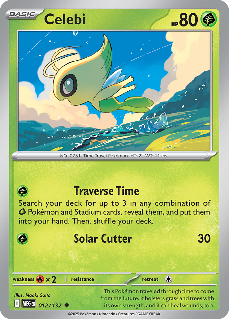 Celebi - 012/132 - Uncommon Reverse Holo