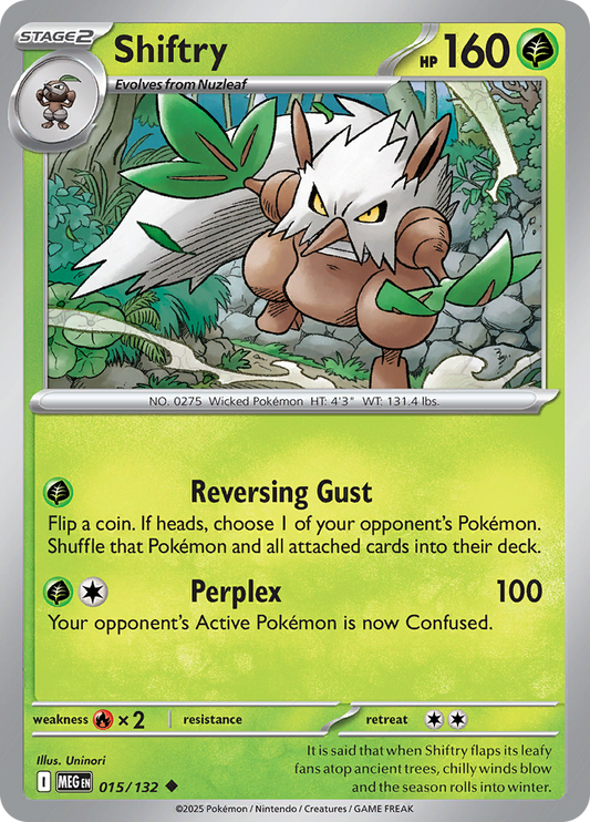 Shiftry - 015/132 - Uncommon Reverse Holo (Español LA)