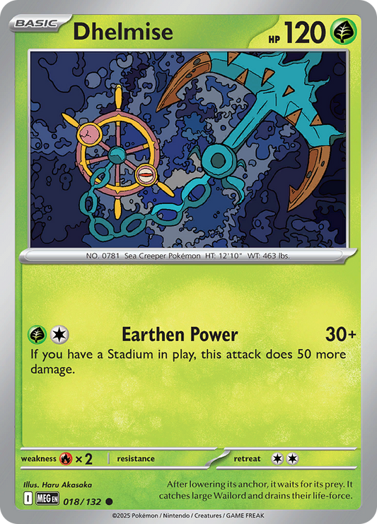 Dhelmise - 018/132 - Common Reverse Holo (Español LA)
