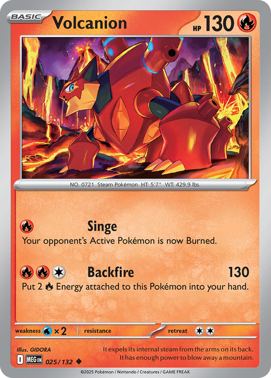 Volcanion - 025/132 - Uncommon Reverse Holo
