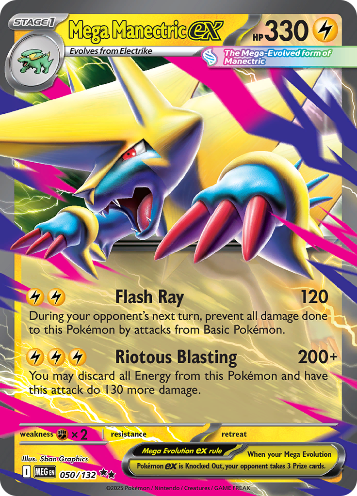 Mega Manectric ex - 050/132 - Double Rare (Español LA)