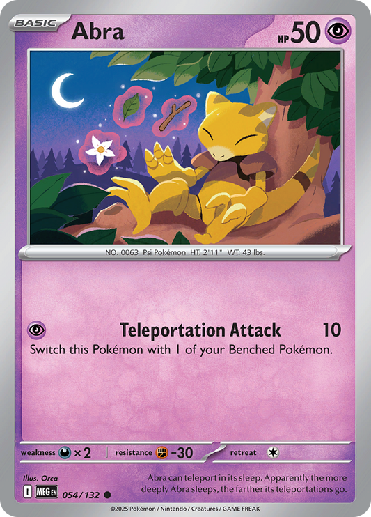 Abra - 054/132 - Common Reverse Holo