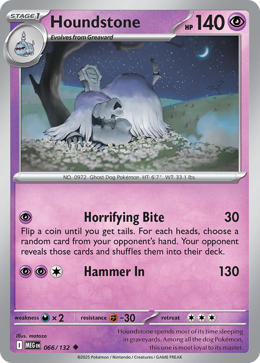Houndstone - 066/132 - Uncommon Reverse Holo