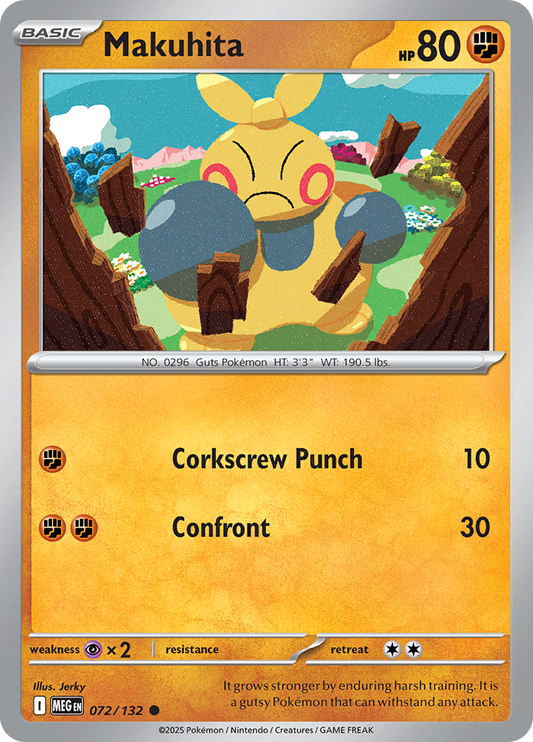 Makuhita - 072/132 - Common Reverse Holo