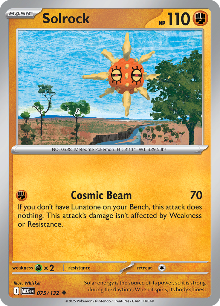 Solrock - 075/132 - Uncommon Reverse Holo