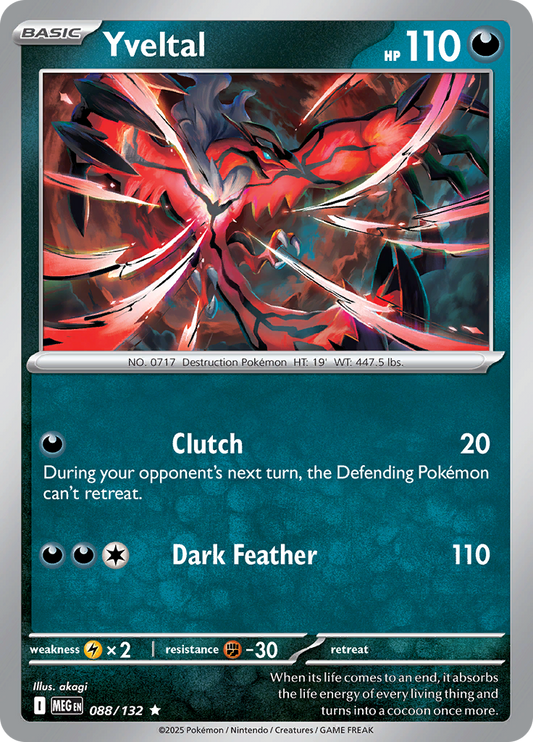 Yveltal - 088/132 - Holo Rare