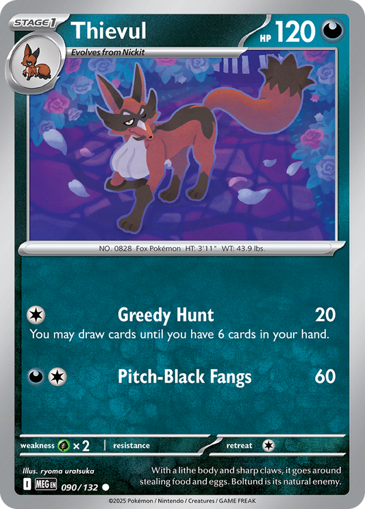 Thievul - 090/132 - Common Reverse Holo
