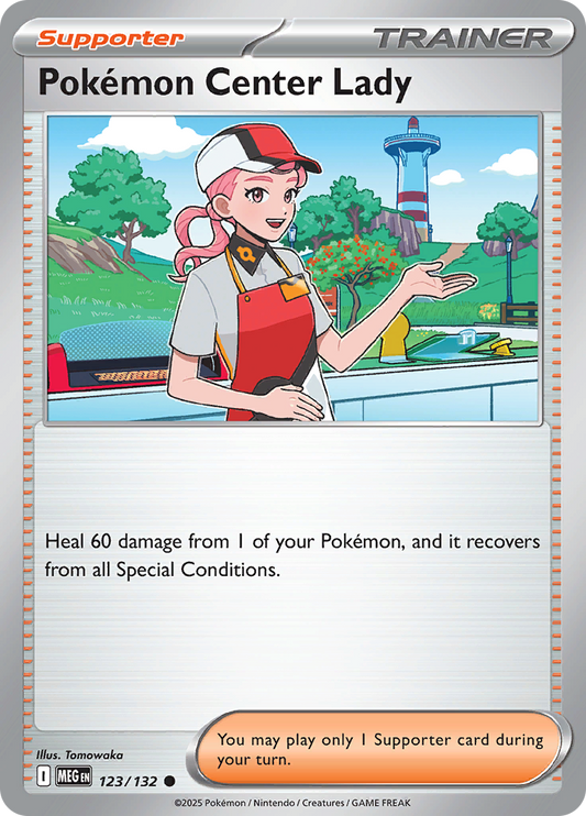 Pokémon Center Lady - 123/132 - Common Reverse Holo (Español LA)