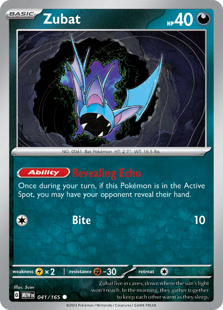 Zubat - 041/165 - Common (Español)