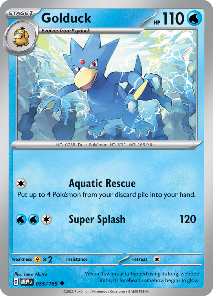 Golduck - 055/165 - Uncommon