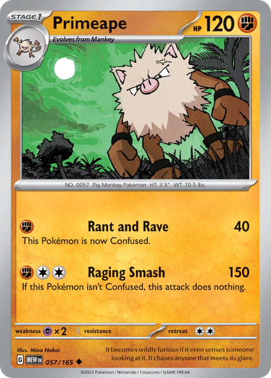 Primeape - 057/165 - Uncommon