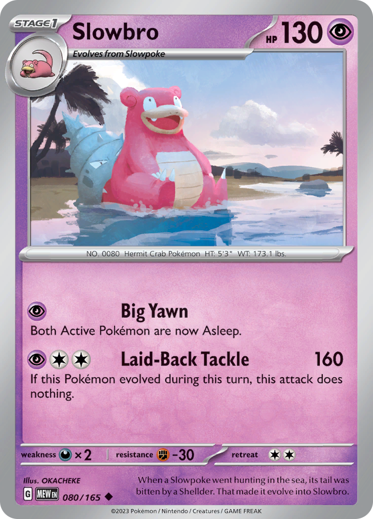 Slowbro - 080/165 - Uncommon